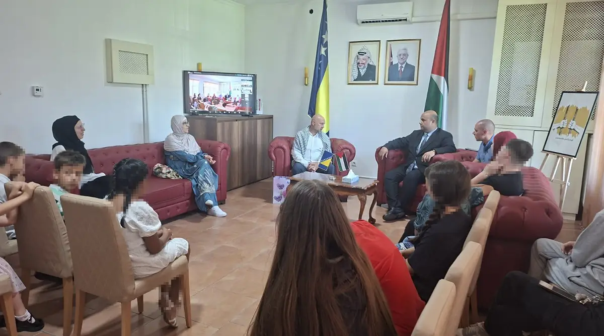 Štićenici Doma za djecu bez roditeljskog staranja Sarajevo razgovarali sa vršnjacima iz palestinskog izbjegličkog kampa: 