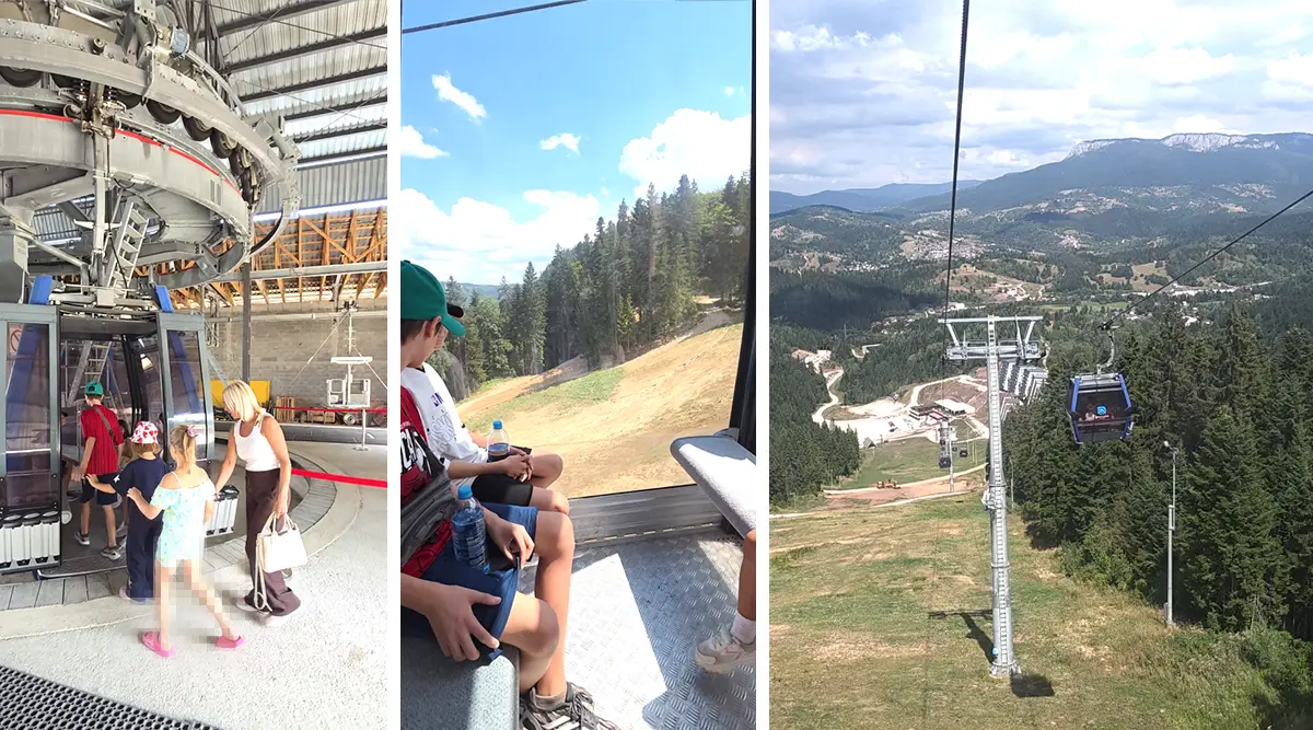 Children from Tuzla enjoying a gondola ride at Ravna Planina with Foundation Second