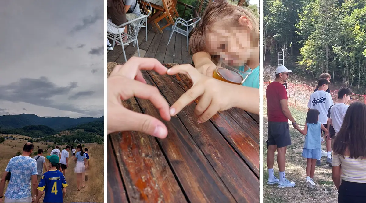 Children visiting Kod Nesiba restaurant during the Foundation Second programme in Ledici