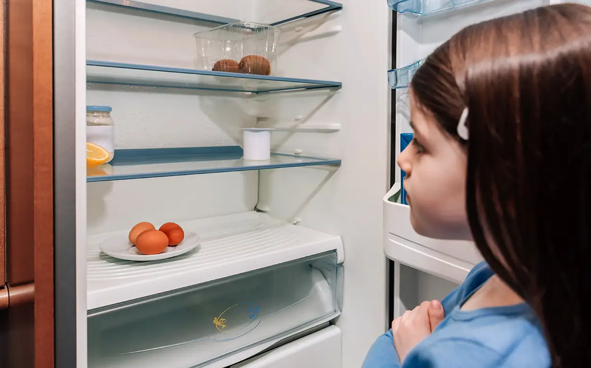 empty fridge at-risk families foundation second