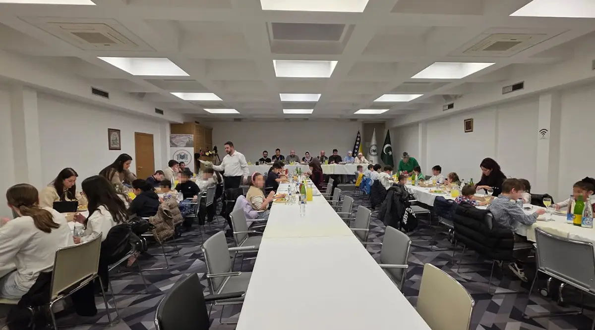 Traditional iftar of the Islamic Community Leadership for children from Orphanage held at the Islamic Community Student Center