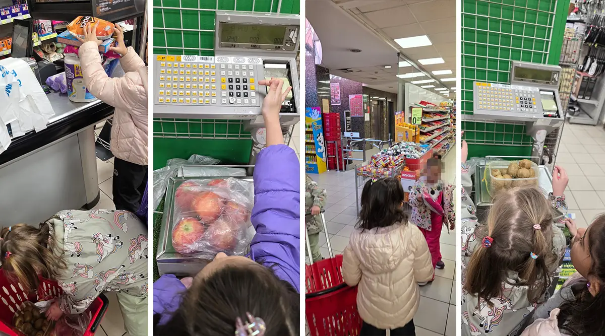 Preparation for a Ramadan Weekend in Ledići: Girls chose their own fruit and snacks for their stay at the Small Family Home