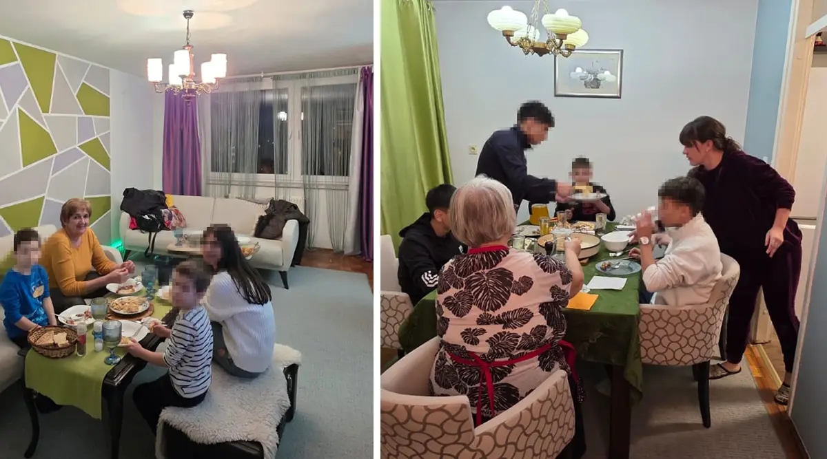 The Ahmetspahić family from Vogošća hosted children from the Small Family Home in Blagovac for iftar