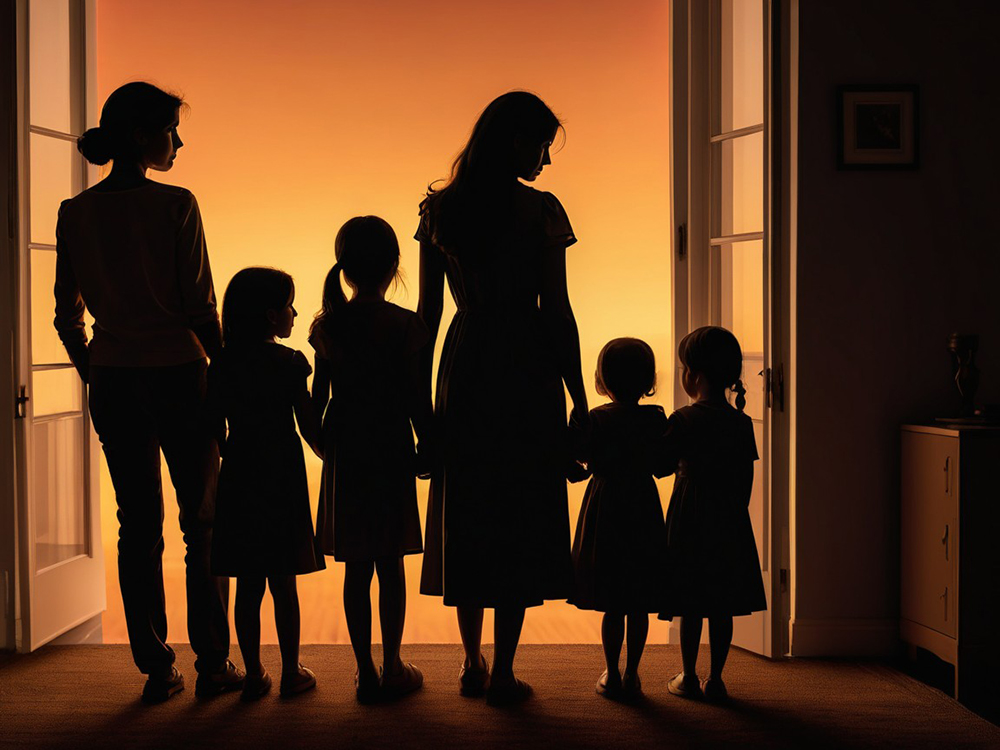 Five children at risk of losing both their mother and their home